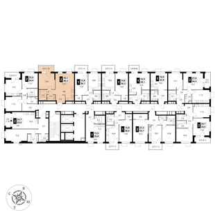 Квартира 2-комн. квартира, 48.4 м² ЖК «1-й Измайловский» Фото 2
