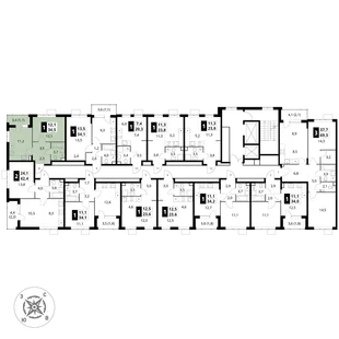 Квартира 1-комн. квартира, 34.5 м² ЖК «1-й Шереметьевский» Фото 1 Квартира 1-комн. квартира, 34.5 м² ЖК «1-й Шереметьевский» Фото 1