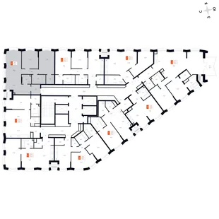 Квартира 3-комн. квартира, 73.9 м² ЖК «Фордевинд» Фото 2 Квартира 3-комн. квартира, 73.9 м² ЖК «Фордевинд» Фото 2