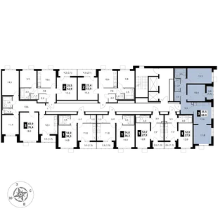 Квартира 3-комн. квартира, 68 м² ЖК «1-й Южный» Фото 2 Квартира 3-комн. квартира, 68 м² ЖК «1-й Южный» Фото 2