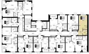 Квартира Студия, 27.5 м² ЖК «1-й Ясеневский» Фото 1 Квартира Студия, 27.5 м² ЖК «1-й Ясеневский» Фото 1