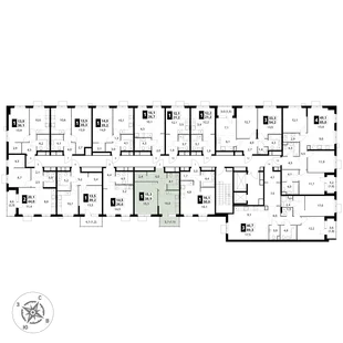 Квартира 1-комн. квартира, 38.9 м² ЖК «1-й Измайловский» Фото 2 Квартира 1-комн. квартира, 38.9 м² ЖК «1-й Измайловский» Фото 2