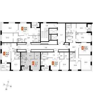 Квартира Студия, 34.4 м² ЖК «Sky Garden» Фото 2