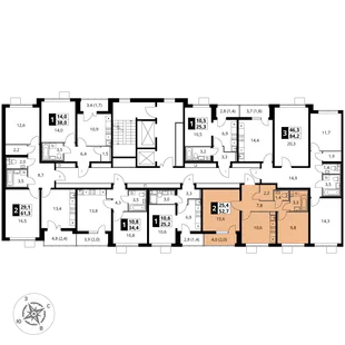 Квартира 2-комн. квартира, 52.7 м² ЖК «1-й Южный» Фото 2 Квартира 2-комн. квартира, 52.7 м² ЖК «1-й Южный» Фото 2