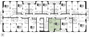 Квартира 1-комн. квартира, 37 м² ЖК «1-й Донской» Фото 2 Квартира 1-комн. квартира, 37 м² ЖК «1-й Донской» Фото 2