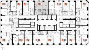 Квартира 2-комн. квартира, 58.7 м² ЖК «Amber Сity» Фото 2 Квартира 2-комн. квартира, 58.7 м² ЖК «Amber Сity» Фото 2
