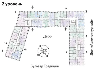Квартира 3-комн. квартира, 54.69 м² ЖК «Микрорайон Домашний» Фото 1 Квартира 3-комн. квартира, 54.69 м² ЖК «Микрорайон Домашний» Фото 1
