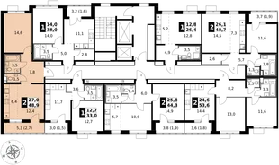 Квартира 2-комн. квартира, 48.9 м² ЖК «1-й Южный» Фото 2 Квартира 2-комн. квартира, 48.9 м² ЖК «1-й Южный» Фото 2