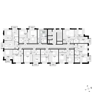 Квартира Студия, 25.3 м² ЖК «Флагман» Фото 2 Квартира Студия, 25.3 м² ЖК «Флагман» Фото 2