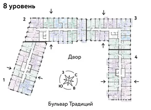 Квартира 3-комн. квартира, 61.46 м² ЖК «Микрорайон Домашний» Фото 1 Квартира 3-комн. квартира, 61.46 м² ЖК «Микрорайон Домашний» Фото 1