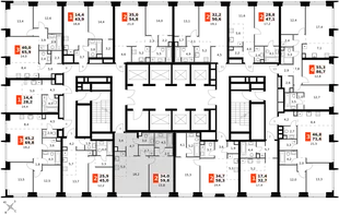 Квартира 2-комн. квартира, 59.8 м² ЖК «Amber Сity» Фото 2 Квартира 2-комн. квартира, 59.8 м² ЖК «Amber Сity» Фото 2