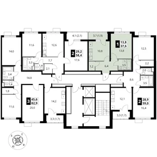 Квартира 1-комн. квартира, 37.9 м² ЖК «Южная Битца» Фото 1 Квартира 1-комн. квартира, 37.9 м² ЖК «Южная Битца» Фото 1