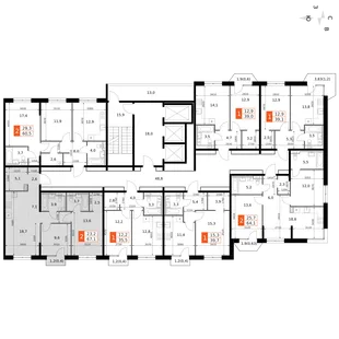 Квартира 3-комн. квартира, 67.2 м² ЖК «Фриссон» Фото 2 Квартира 3-комн. квартира, 67.2 м² ЖК «Фриссон» Фото 2