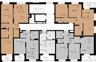 Квартира 3-комн. квартира, 63.1 м² ЖК «Васильевский остров» Фото 1 Квартира 3-комн. квартира, 63.1 м² ЖК «Васильевский остров» Фото 1