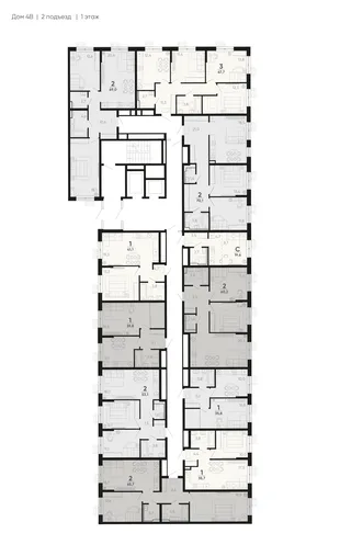 Квартира 2-комн. квартира, 60.2 м² ЖК «Барса» Фото 1 Квартира 2-комн. квартира, 60.2 м² ЖК «Барса» Фото 1