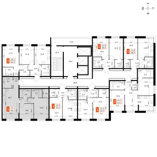 Квартира 3-комн. квартира, 66.8 м² ЖК «Фриссон» Фото 2 Квартира 3-комн. квартира, 66.8 м² ЖК «Фриссон» Фото 2