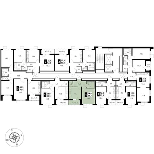 Квартира 1-комн. квартира, 38.3 м² ЖК «1-й Южный» Фото 2 Квартира 1-комн. квартира, 38.3 м² ЖК «1-й Южный» Фото 2