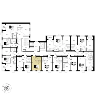 Квартира Студия, 25.7 м² ЖК «1-й Ясеневский» Фото 1