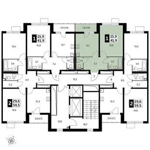 Квартира 1-комн. квартира, 42.1 м² ЖК «Южная Битца» Фото 2 Квартира 1-комн. квартира, 42.1 м² ЖК «Южная Битца» Фото 2