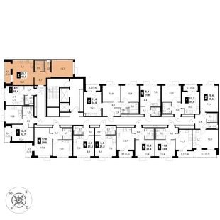 Квартира 2-комн. квартира, 48 м² ЖК «1-й Шереметьевский» Фото 2 Квартира 2-комн. квартира, 48 м² ЖК «1-й Шереметьевский» Фото 2