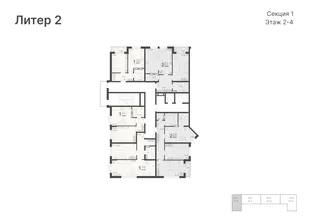 Квартира 1-комн. квартира, 35.73 м² ЖК «Светский лес» Фото 1 Квартира 1-комн. квартира, 35.73 м² ЖК «Светский лес» Фото 1