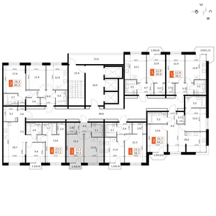Квартира 1-комн. квартира, 35.1 м² ЖК «Фриссон» Фото 2 Квартира 1-комн. квартира, 35.1 м² ЖК «Фриссон» Фото 2