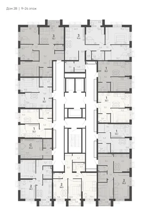 Квартира 1-комн. квартира, 34.2 м² ЖК «Барса» Фото 1 Квартира 1-комн. квартира, 34.2 м² ЖК «Барса» Фото 1