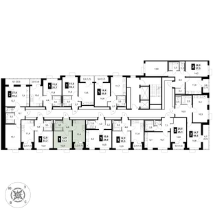 Квартира 1-комн. квартира, 33.2 м² ЖК «1-й Шереметьевский» Фото 2 Квартира 1-комн. квартира, 33.2 м² ЖК «1-й Шереметьевский» Фото 2
