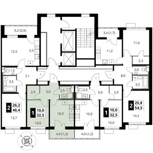 Квартира 1-комн. квартира, 32.5 м² ЖК «1-й Шереметьевский» Фото 2 Квартира 1-комн. квартира, 32.5 м² ЖК «1-й Шереметьевский» Фото 2
