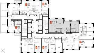 Квартира 3-комн. квартира, 79.2 м² ЖК «Симоновский Вал» Фото 2