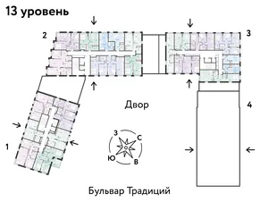 Квартира 2-комн. квартира, 71.51 м² ЖК «Микрорайон Домашний» Фото 1 Квартира 2-комн. квартира, 71.51 м² ЖК «Микрорайон Домашний» Фото 1