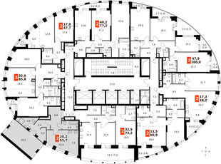 Квартира 1-комн. квартира, 65.6 м² ЖК «Sydney City» Фото 2 Квартира 1-комн. квартира, 65.6 м² ЖК «Sydney City» Фото 2