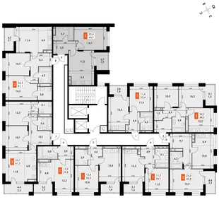 Квартира 2-комн. квартира, 43.5 м² ЖК «ФоРест» Фото 2