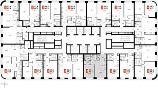 Квартира 2-комн. квартира, 52.6 м² ЖК «Amber Сity» Фото 2 Квартира 2-комн. квартира, 52.6 м² ЖК «Amber Сity» Фото 2