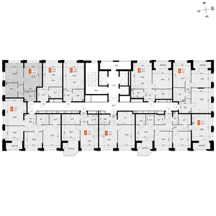 Квартира 1-комн. квартира, 45 м² ЖК «Фордевинд» Фото 2 Квартира 1-комн. квартира, 45 м² ЖК «Фордевинд» Фото 2