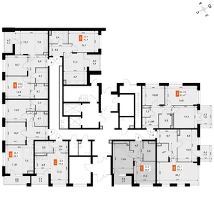 Квартира 1-комн. квартира, 36.9 м² ЖК «ФоРест» Фото 2 Квартира 1-комн. квартира, 36.9 м² ЖК «ФоРест» Фото 2