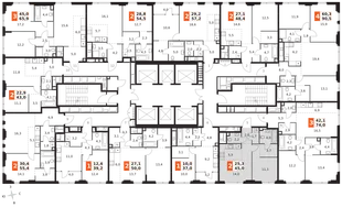 Квартира 2-комн. квартира, 45 м² ЖК «Sydney City» Фото 2 Квартира 2-комн. квартира, 45 м² ЖК «Sydney City» Фото 2