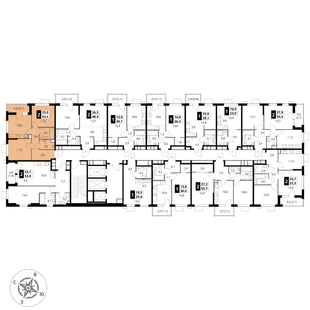 Квартира 2-комн. квартира, 54.4 м² ЖК «1-й Измайловский» Фото 2 Квартира 2-комн. квартира, 54.4 м² ЖК «1-й Измайловский» Фото 2