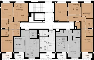 Квартира 2-комн. квартира, 40.9 м² ЖК «Васильевский остров» Фото 1 Квартира 2-комн. квартира, 40.9 м² ЖК «Васильевский остров» Фото 1