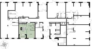 Квартира 1-комн. квартира, 37.5 м² ЖК «1-й Химкинский» Фото 2 Квартира 1-комн. квартира, 37.5 м² ЖК «1-й Химкинский» Фото 2