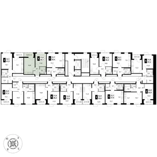 Квартира 1-комн. квартира, 35.1 м² ЖК «1-й Шереметьевский» Фото 2 Квартира 1-комн. квартира, 35.1 м² ЖК «1-й Шереметьевский» Фото 2