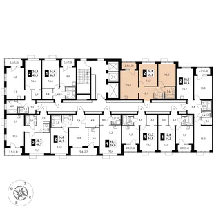 Квартира 2-комн. квартира, 55.3 м² ЖК «1-й Донской» Фото 2