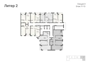 Квартира 1-комн. квартира, 36.63 м² ЖК «Светский лес» Фото 1 Квартира 1-комн. квартира, 36.63 м² ЖК «Светский лес» Фото 1
