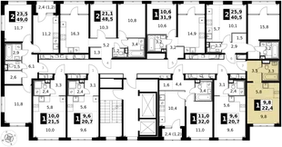 Квартира Студия, 22.4 м² ЖК «1-й Химкинский» Фото 2