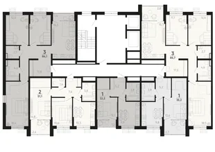 Квартира 1-комн. квартира, 36 м² ЖК «Барса» Фото 1 Квартира 1-комн. квартира, 36 м² ЖК «Барса» Фото 1