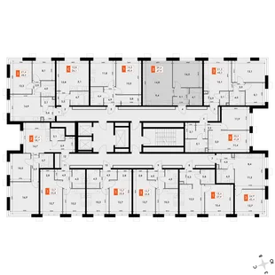 Квартира 2-комн. квартира, 47.7 м² ЖК «Флагман» Фото 2 Квартира 2-комн. квартира, 47.7 м² ЖК «Флагман» Фото 2