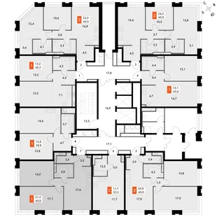 Квартира 2-комн. квартира, 58.2 м² ЖК «Философия» Фото 2 Квартира 2-комн. квартира, 58.2 м² ЖК «Философия» Фото 2