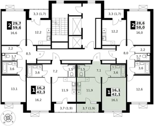 Квартира 1-комн. квартира, 42.2 м² ЖК «1-й Ленинградский» Фото 2 Квартира 1-комн. квартира, 42.2 м² ЖК «1-й Ленинградский» Фото 2