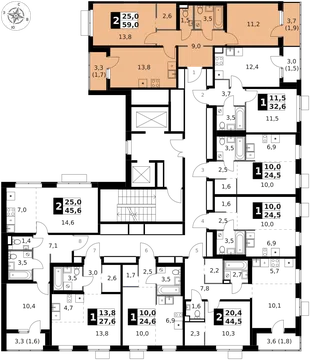 Квартира 2-комн. квартира, 59 м² ЖК «1-й Ясеневский» Фото 2 Квартира 2-комн. квартира, 59 м² ЖК «1-й Ясеневский» Фото 2