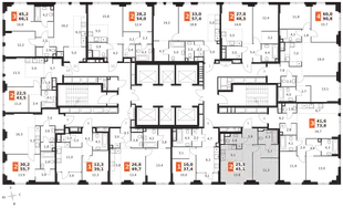 Квартира 2-комн. квартира, 45.1 м² ЖК «Sydney City» Фото 2 Квартира 2-комн. квартира, 45.1 м² ЖК «Sydney City» Фото 2